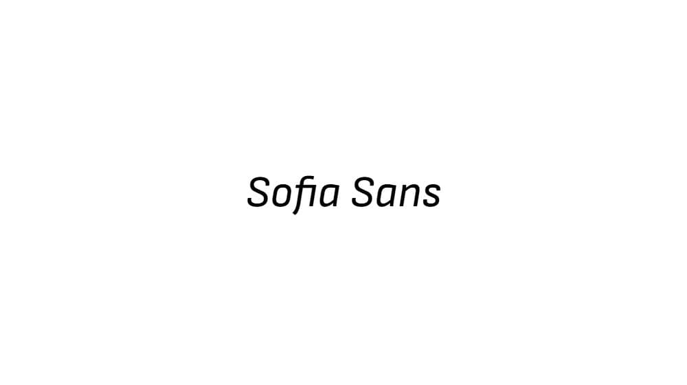 Sofia Sans — preview 1
