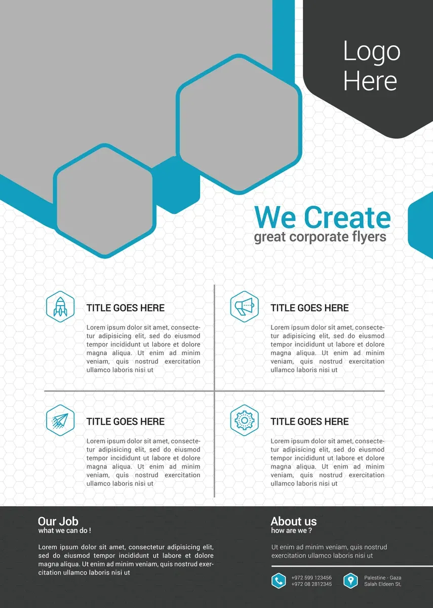 A4 Corporate Flyer 02 — preview 1