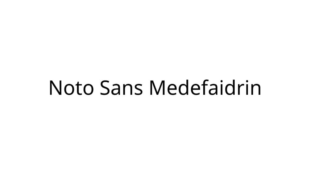 Noto Sans Medefaidrin — preview 1
