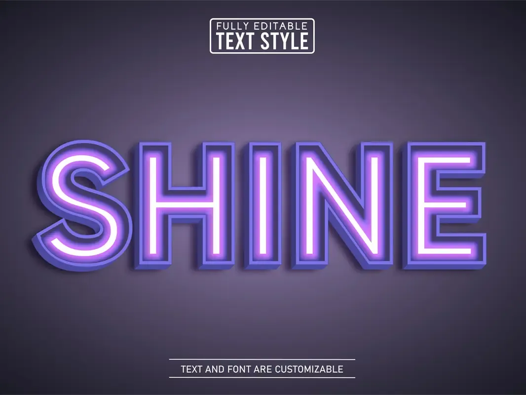 Theater Glowing Neon Sign Text Effect — preview 1