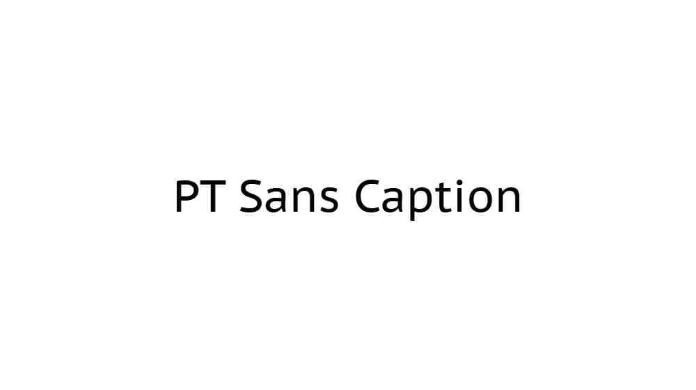 PT Sans Caption — preview 1