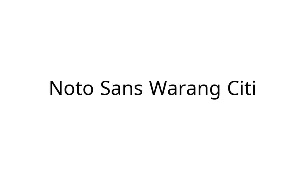 Noto Sans Warang Citi — preview 1
