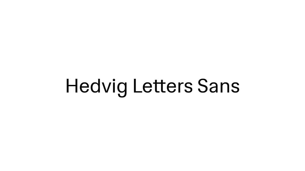 Hedvig Letters Sans — preview 1
