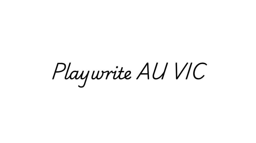Playwrite AU VIC — preview 1