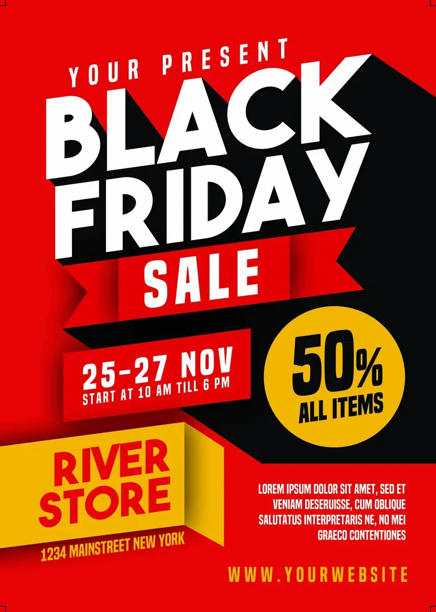 Black Friday Sale Flyer — preview 1