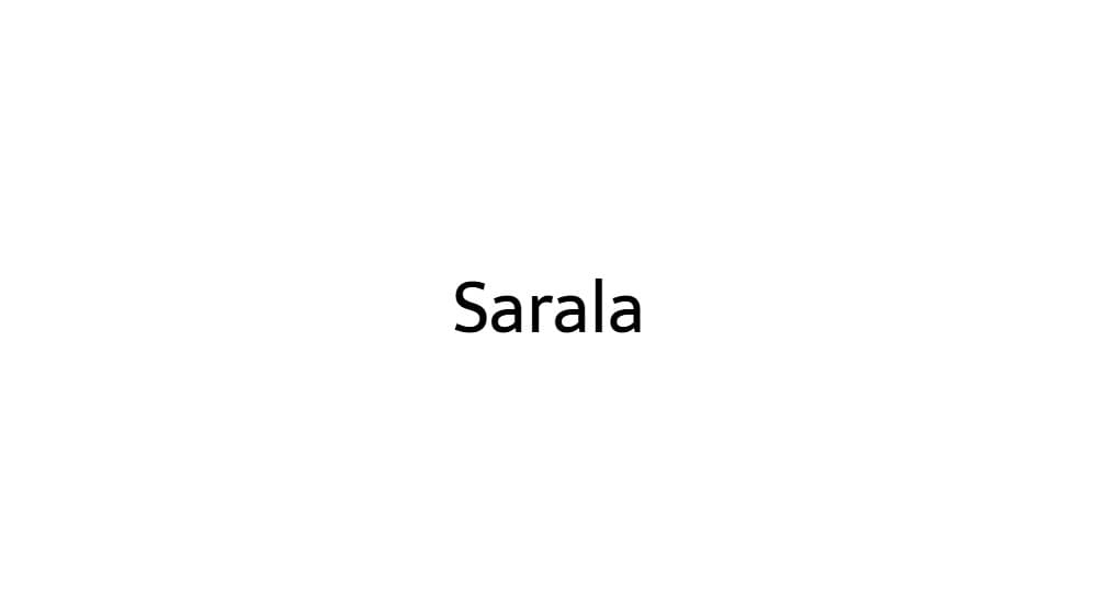 Sarala — preview 1