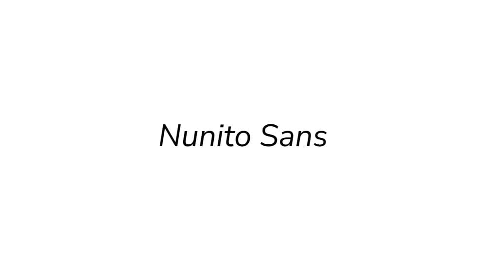 Nunito Sans — preview 1