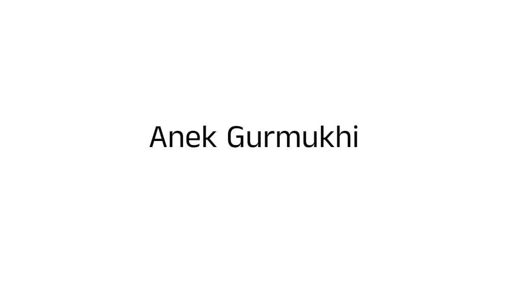 Anek Gurmukhi — preview 1