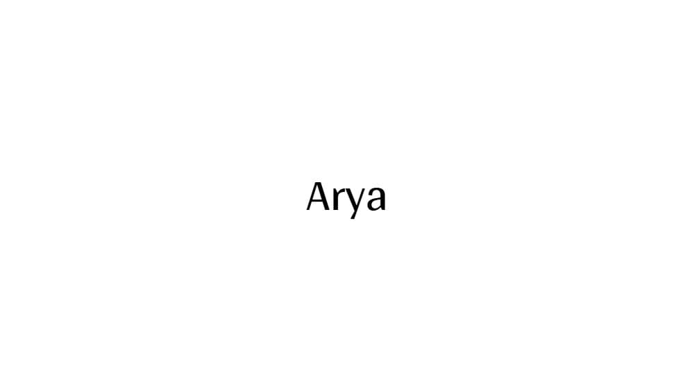 Arya — preview 1