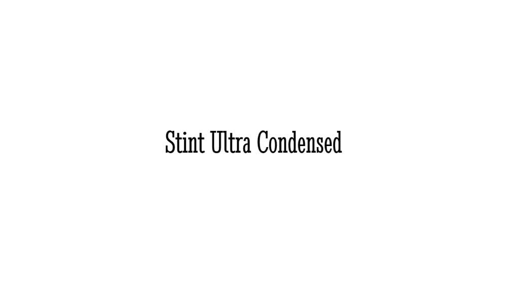 Stint Ultra Condensed — preview 1