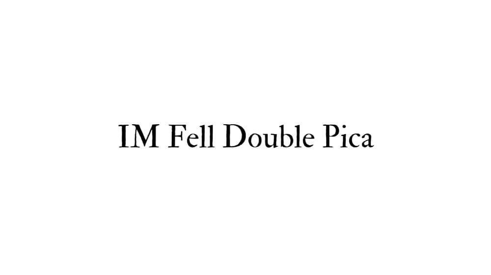 IM Fell Double Pica — preview 1