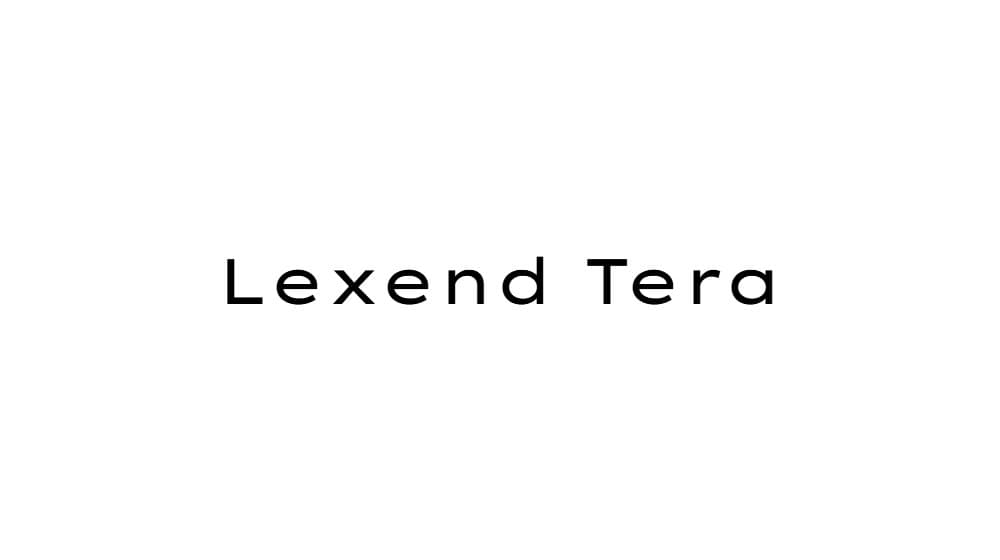 Lexend Tera — preview 1