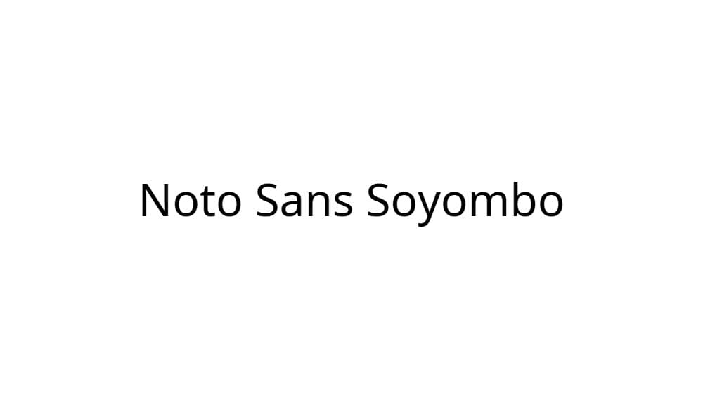 Noto Sans Soyombo — preview 1