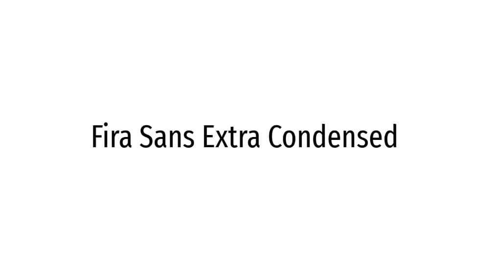 Fira Sans Extra Condensed — preview 1