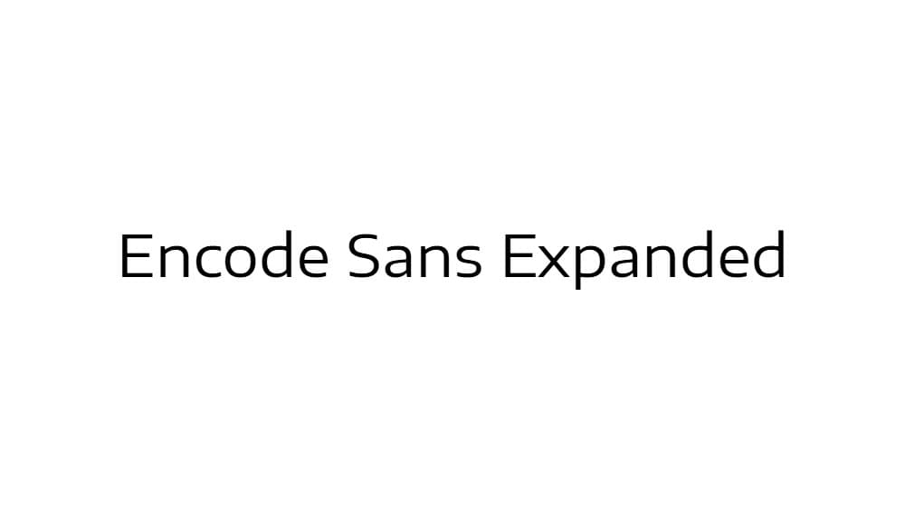 Encode Sans Expanded — preview 1