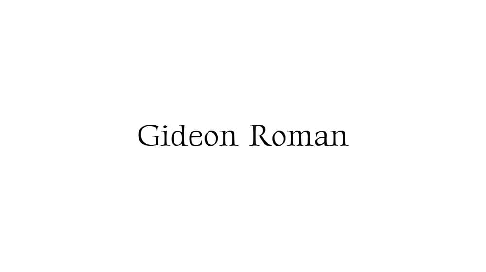 Gideon Roman — preview 1