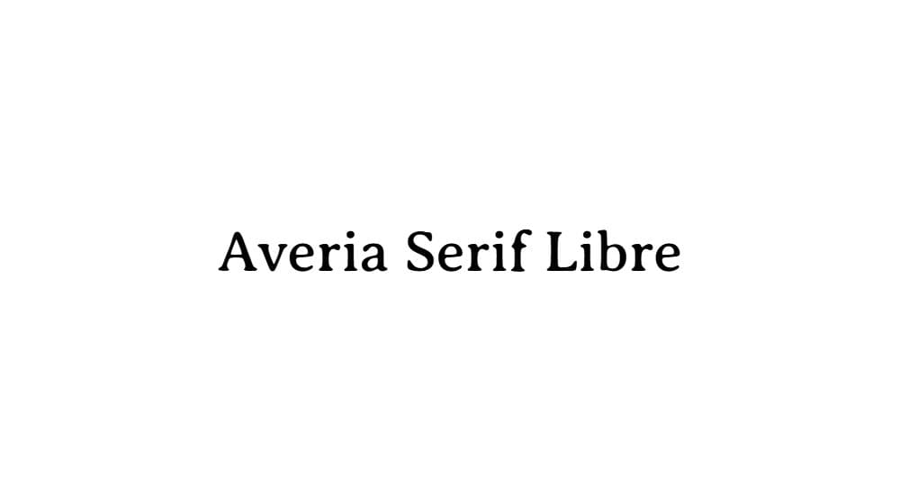 Averia Serif Libre — preview 1