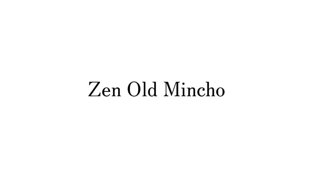 Zen Old Mincho — preview 1