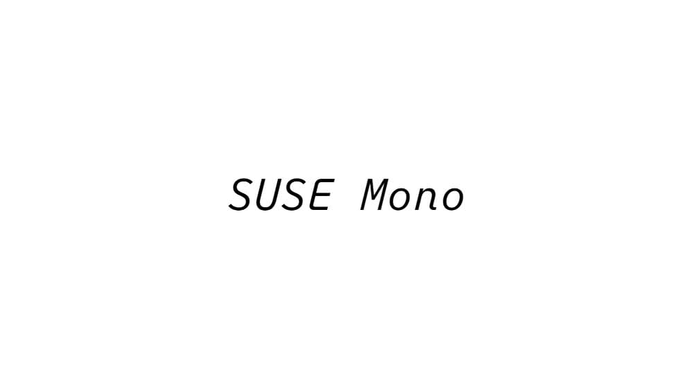 SUSE Mono — preview 1
