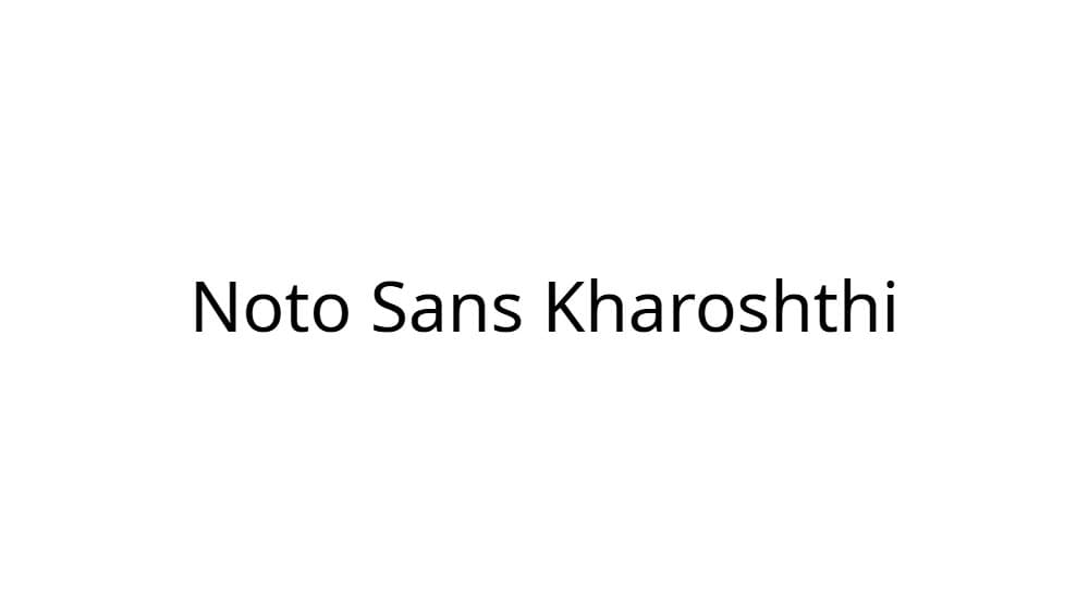 Noto Sans Kharoshthi — preview 1