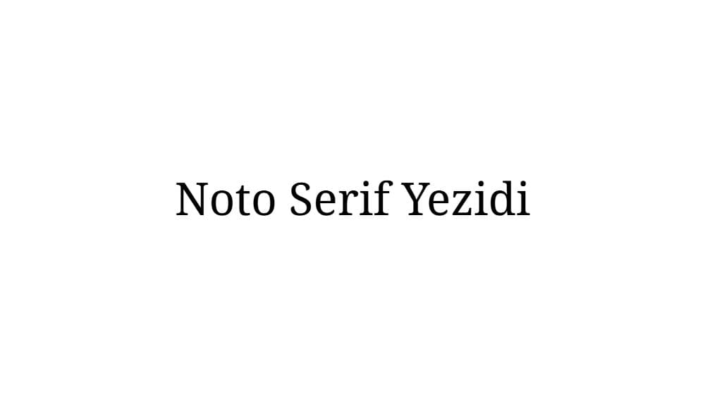 Noto Serif Yezidi — preview 1