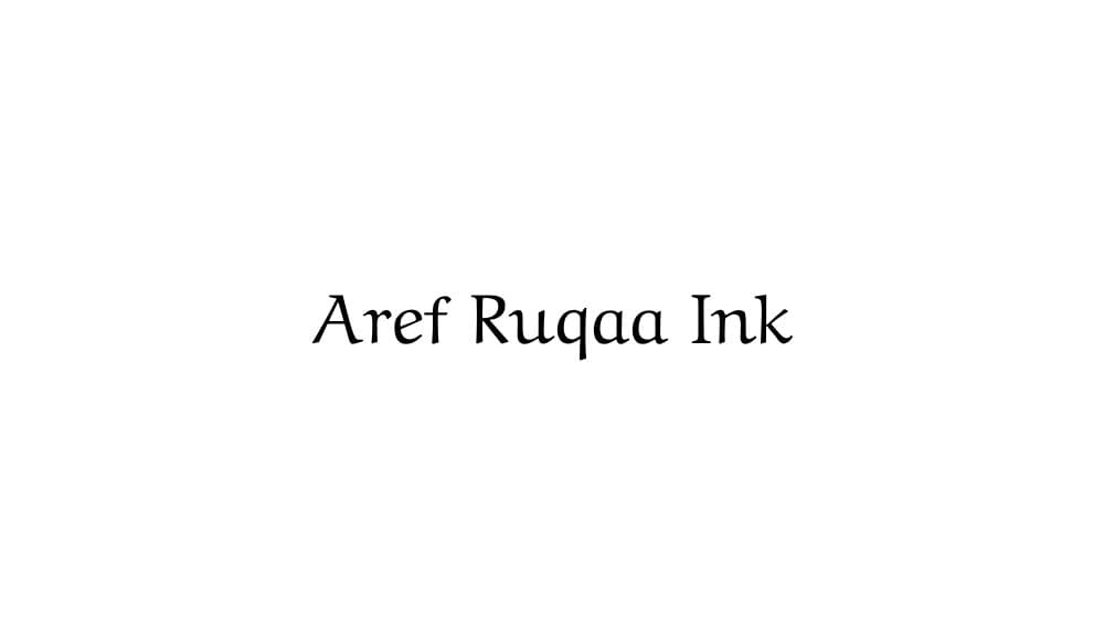 Aref Ruqaa Ink — preview 1