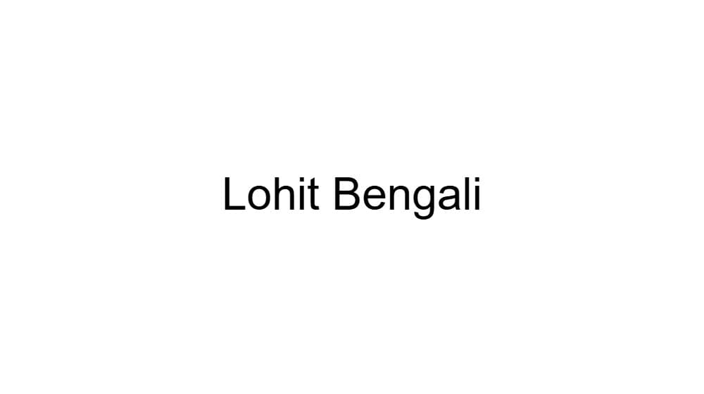 Lohit Bengali — preview 1