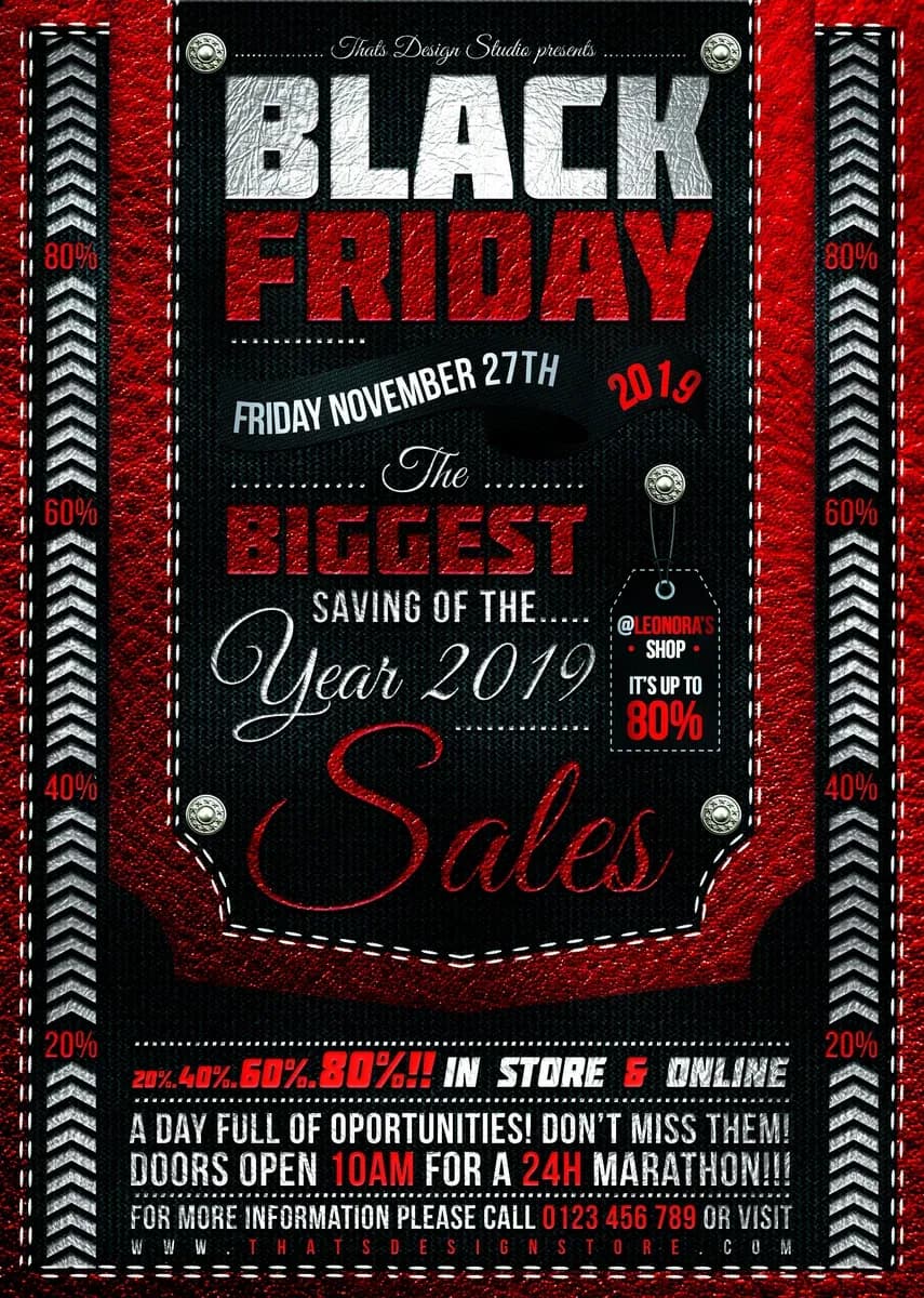 Black Friday Flyer Template — preview 1