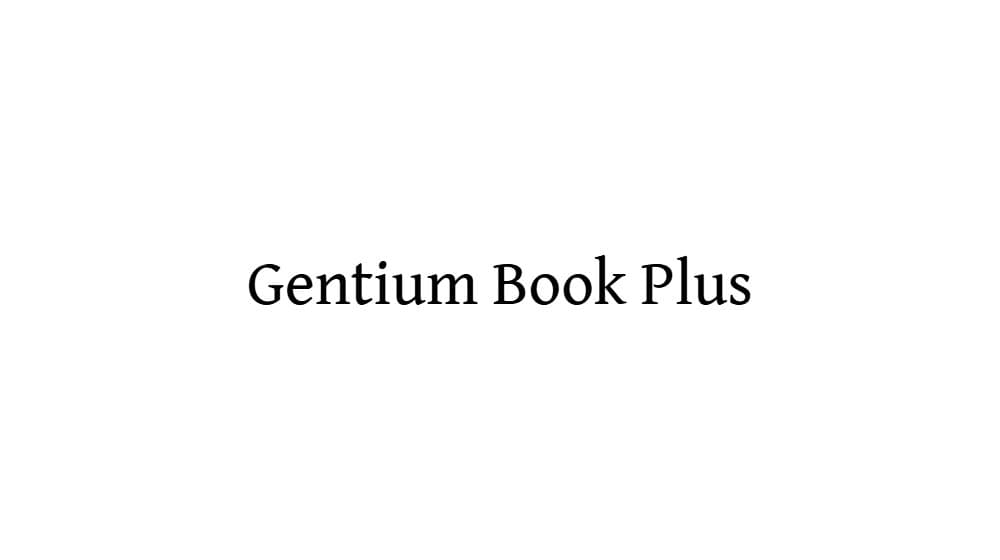 Gentium Book Plus — preview 1
