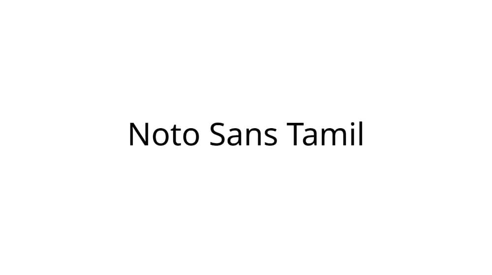 Noto Sans Tamil — preview 1