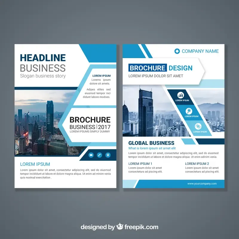 Abstract Design Brochure Template — preview 1