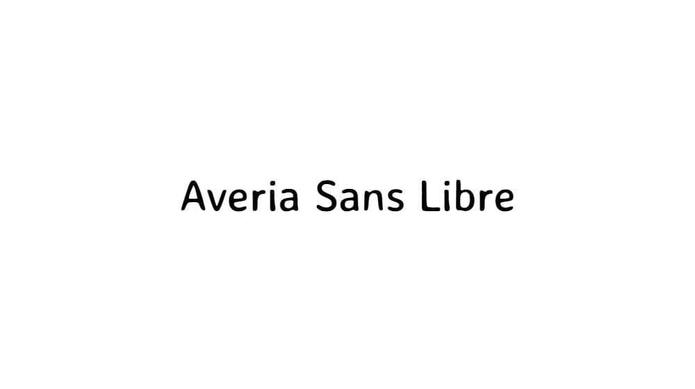 Averia Sans Libre — preview 1