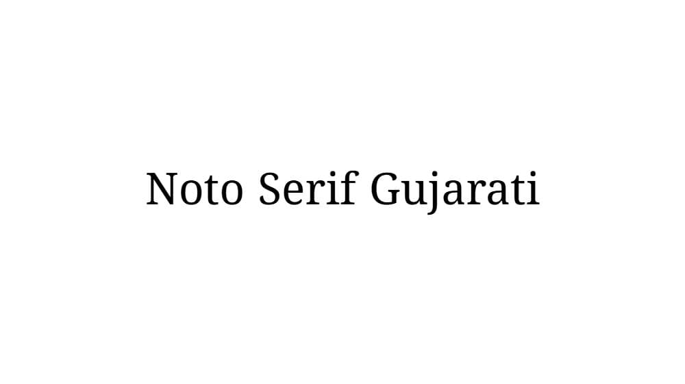 Noto Serif Gujarati — preview 1