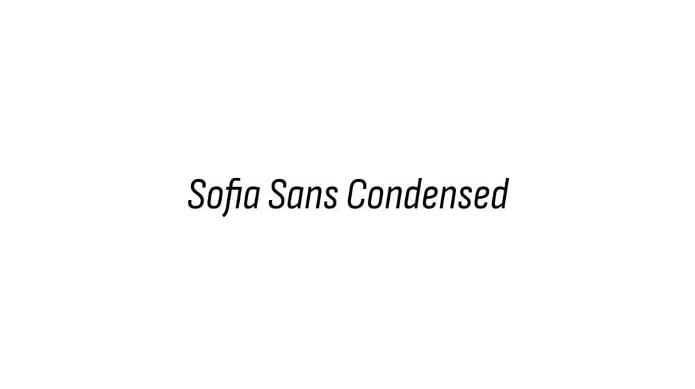 Sofia Sans Condensed — preview 1