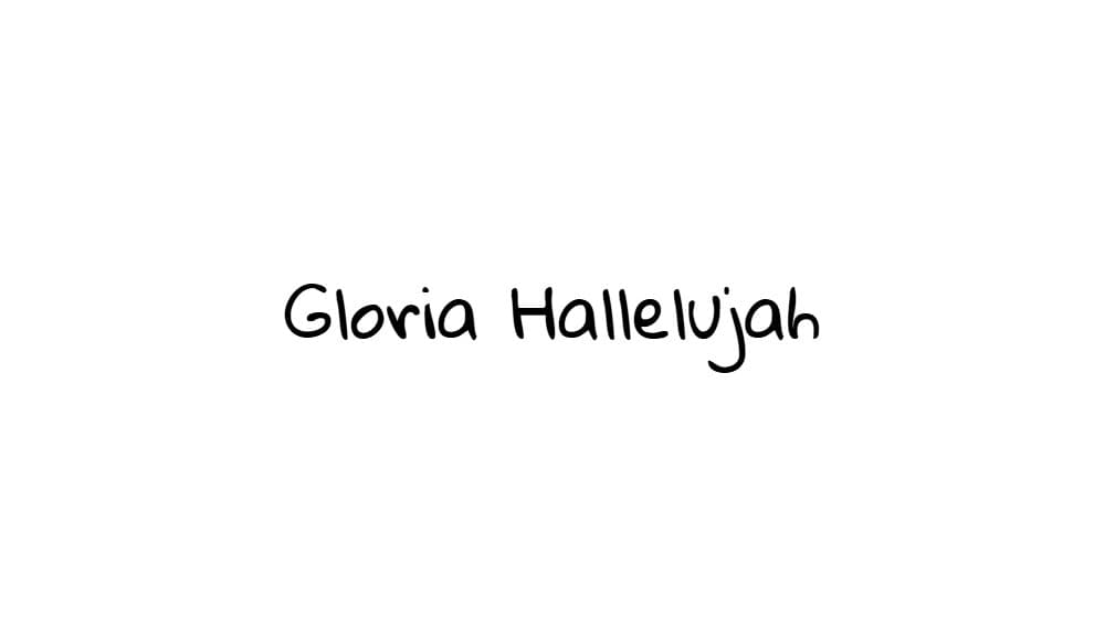 Gloria Hallelujah — preview 1