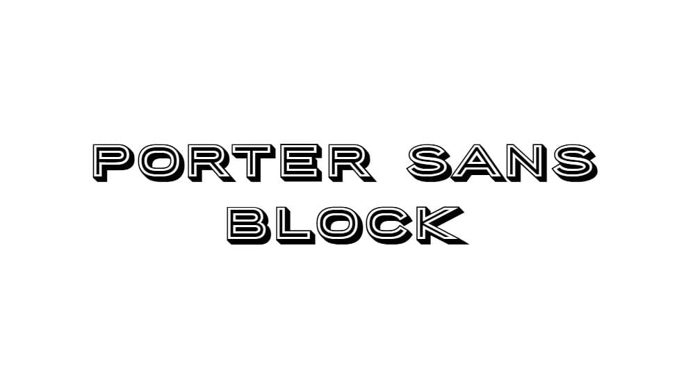Porter Sans Block — preview 1