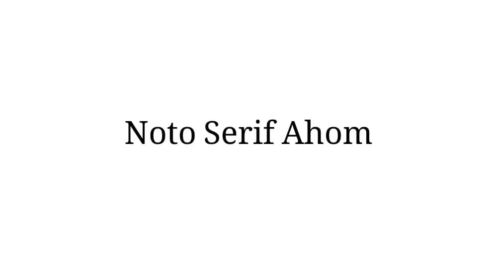 Noto Serif Ahom — preview 1